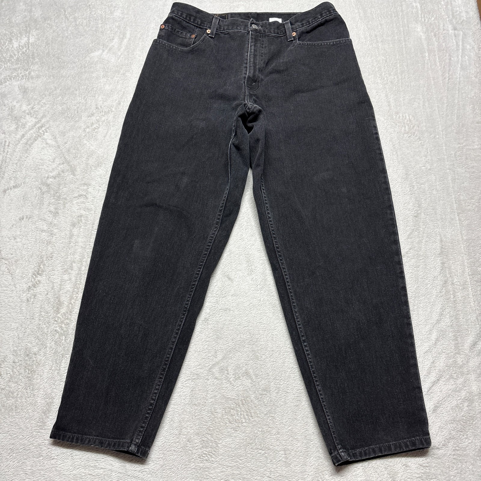 Vintage Levis 560 Mens 34x29 Loose Fit Tapered Leg Jeans Black Denim Y2k 2000's